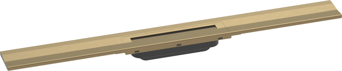 Bild von HANSGROHE RainDrain Flex Fertigset Duschrinne 800 kürzbar zur Wandmontage #56051140 - Brushed Bronze