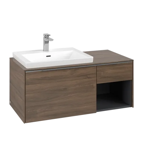 Bild von VILLEROY BOCH Subway 3.0 Waschbeckenunterschrank, 2 Auszüge, 1001 x 423 x 516 mm, Arizona Oak / Arizona Oak #C57200VH