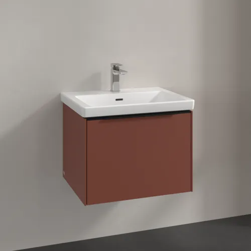 Bild von VILLEROY BOCH Subway 3.0 Waschbeckenunterschrank, 1 Auszug, 572 x 429 x 478 mm, Wine Red #C57701AH
