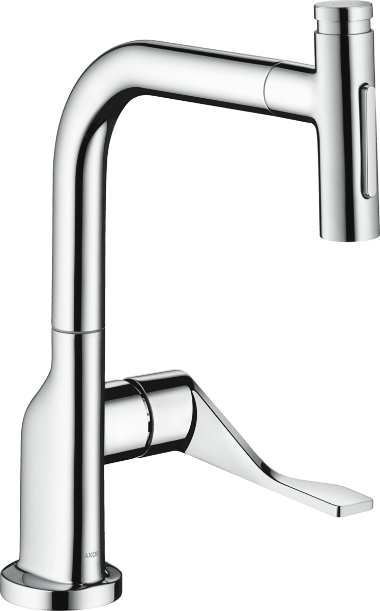 Bild von HANSGROHE AXOR Citterio Einhebel-Küchenmischer Select 230 2jet mit Ausziehbrause und sBox #39862000 - Chrom