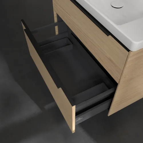 Bild von VILLEROY BOCH Subway 3.0 Waschbeckenunterschrank, 2 Auszüge, 772 x 576 x 478 mm, Nordic Oak #C57401VJ