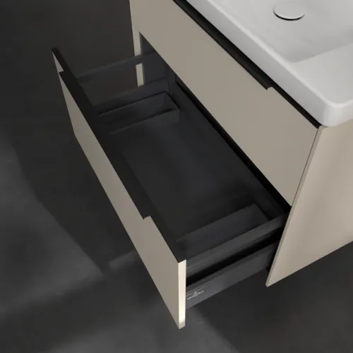 Bild von VILLEROY BOCH Subway 3.0 Waschbeckenunterschrank, 2 Auszüge, 772 x 576 x 478 mm, Cashmere Grey #C57401VN