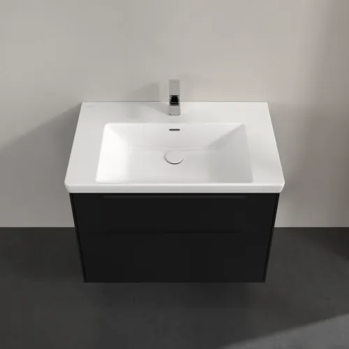 Bild von VILLEROY BOCH Subway 3.0 Waschbeckenunterschrank, 2 Auszüge, 772 x 576 x 478 mm, Volcano Black #C57401VL