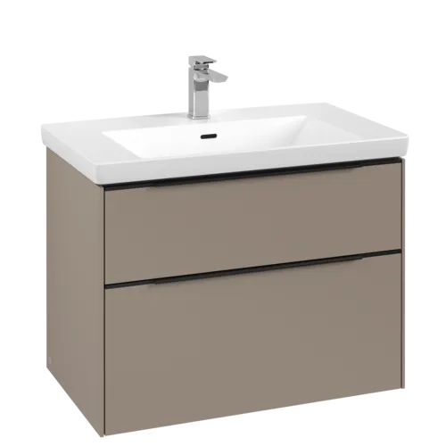 Bild von VILLEROY BOCH Subway 3.0 Waschbeckenunterschrank, 2 Auszüge, 772 x 576 x 478 mm, Taupe #C57401VM