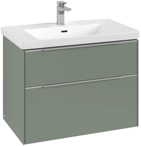 Bild von VILLEROY BOCH Subway 3.0 Waschbeckenunterschrank, mit Beleuchtung, 2 Auszüge, 772 x 576 x 478 mm, Soft Green #C574L0AF