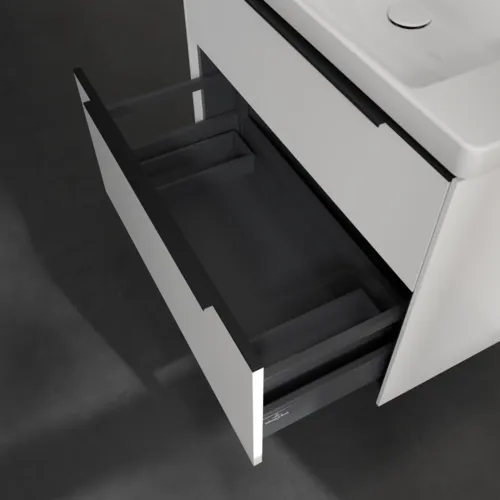 Bild von VILLEROY BOCH Subway 3.0 Waschbeckenunterschrank, 2 Auszüge, 772 x 576 x 478 mm, Pure White #C57401VF