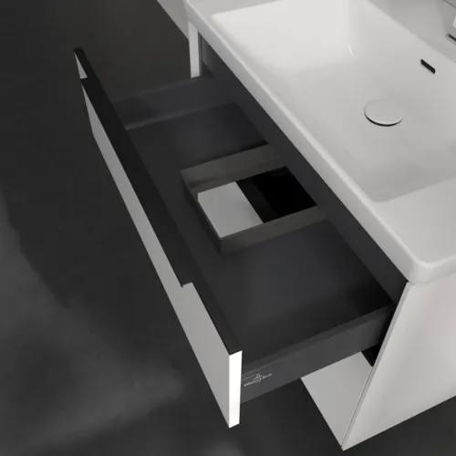 Bild von VILLEROY BOCH Subway 3.0 Waschbeckenunterschrank, 2 Auszüge, 772 x 576 x 478 mm, Pure White #C57401VF