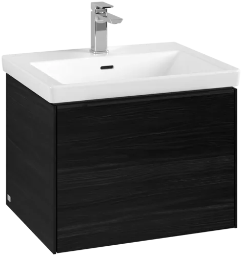 Bild von VILLEROY BOCH Subway 3.0 Waschbeckenunterschrank, 1 Auszug, 572 x 429 x 478 mm, Black Oak #C57701AB
