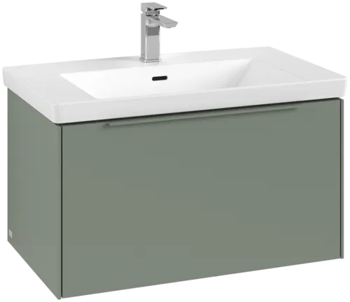 Bild von VILLEROY BOCH Subway 3.0 Waschbeckenunterschrank, mit Beleuchtung, 1 Auszug, 772 x 429 x 478 mm, Soft Green #C573L2AF