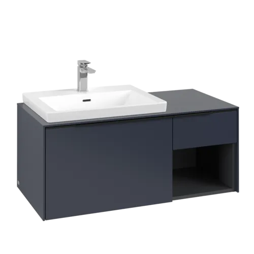 Bild von VILLEROY BOCH Subway 3.0 Waschbeckenunterschrank, 2 Auszüge, 1001 x 423 x 516 mm, Marine Blue / Marine Blue #C57201VQ