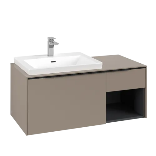 Bild von VILLEROY BOCH Subway 3.0 Waschbeckenunterschrank, 2 Auszüge, 1001 x 423 x 516 mm, Taupe / Taupe #C57201VM