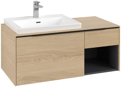 Bild von VILLEROY BOCH Subway 3.0 Waschbeckenunterschrank, 2 Auszüge, 1001 x 423 x 516 mm, Nordic Oak / Nordic Oak #C57201VJ
