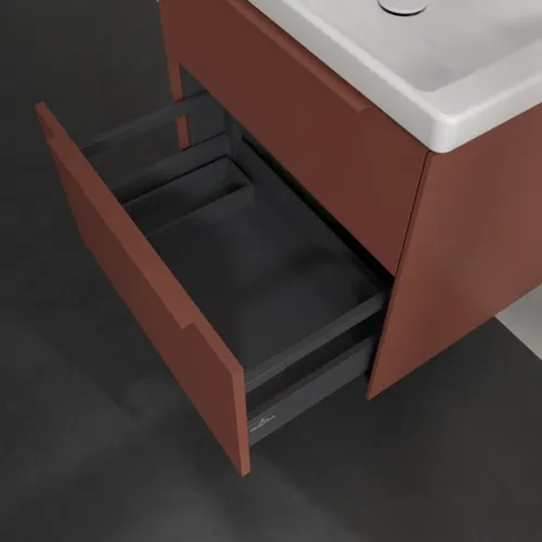 Bild von VILLEROY BOCH Subway 3.0 Waschbeckenunterschrank, 2 Auszüge, 622 x 576 x 478 mm, Wine Red #C57602AH