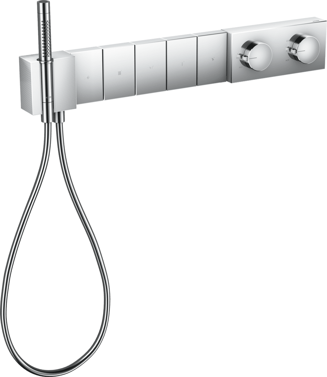 Bild von HANSGROHE AXOR Edge Thermostatmodul Select 680/100 Unterputz für 5 Verbraucher - Diamantschliff #46731000 - Chrom