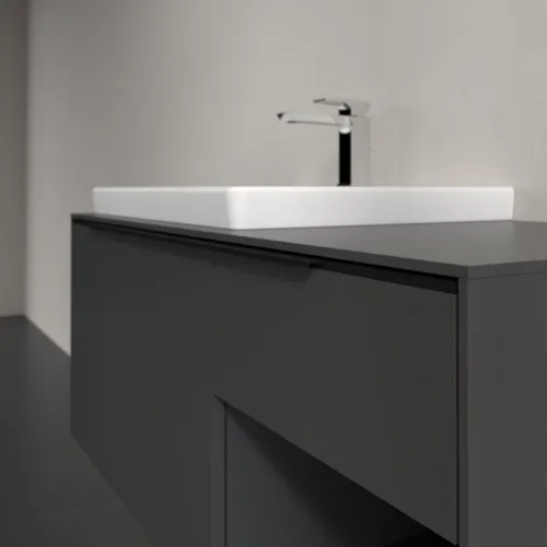 Bild von VILLEROY BOCH Subway 3.0 Waschbeckenunterschrank, 2 Auszüge, 1001 x 423 x 516 mm, Graphite / Graphite #C57201VR