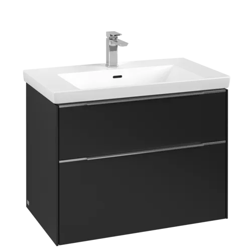 Bild von VILLEROY BOCH Subway 3.0 Waschbeckenunterschrank, 2 Auszüge, 772 x 576 x 478 mm, Volcano Black #C57400VL