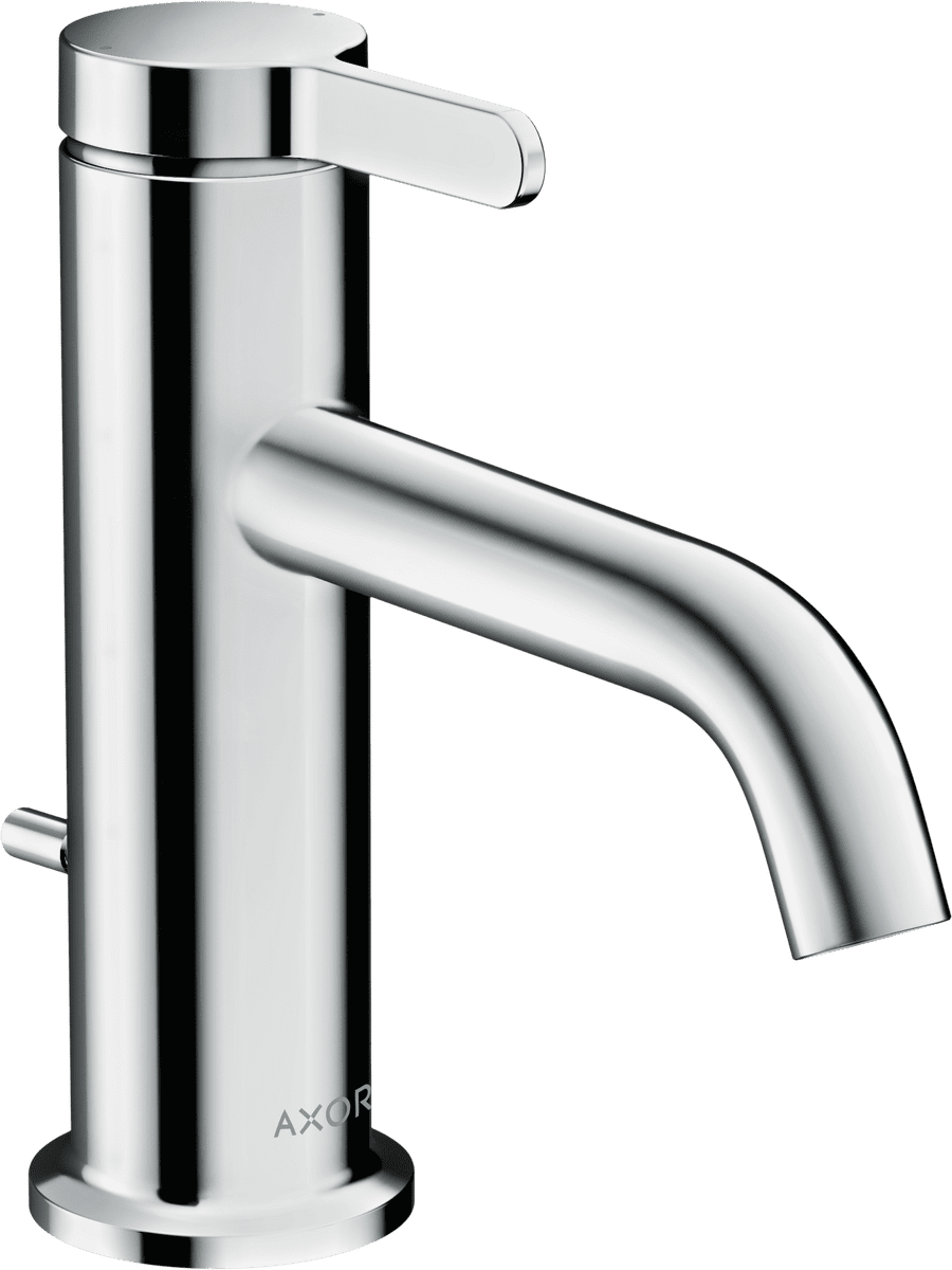 Bild von HANSGROHE AXOR One Einhebel-Waschtischmischer 70 mit Hebelgriff und Zugstangen-Ablaufgarnitur #48000000 - Chrom