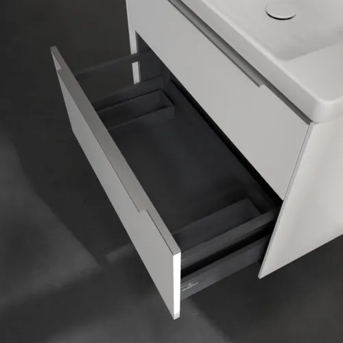 Bild von VILLEROY BOCH Subway 3.0 Waschbeckenunterschrank, 2 Auszüge, 772 x 576 x 478 mm, Pure White #C57400VF