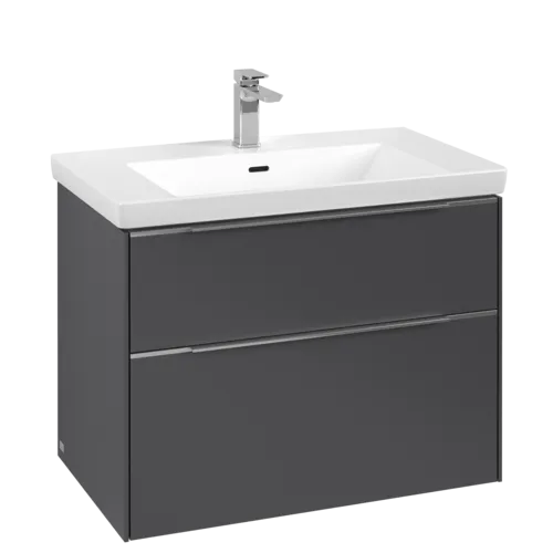 Bild von VILLEROY BOCH Subway 3.0 Waschbeckenunterschrank, 2 Auszüge, 772 x 576 x 478 mm, Graphite #C57400VR