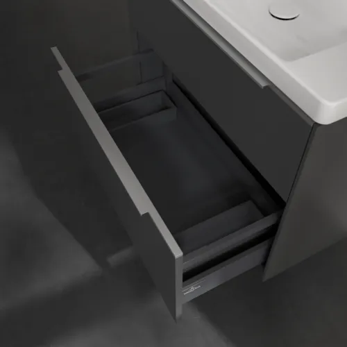 Bild von VILLEROY BOCH Subway 3.0 Waschbeckenunterschrank, 2 Auszüge, 772 x 576 x 478 mm, Graphite #C57400VR