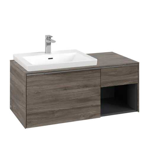 Bild von VILLEROY BOCH Subway 3.0 Waschbeckenunterschrank, 2 Auszüge, 1001 x 423 x 516 mm, Stone Oak / Stone Oak #C57200RK