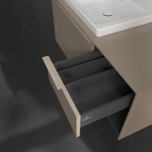 Bild von VILLEROY BOCH Subway 3.0 Waschbeckenunterschrank, 2 Auszüge, 1001 x 423 x 516 mm, Taupe / Taupe #C57202VM