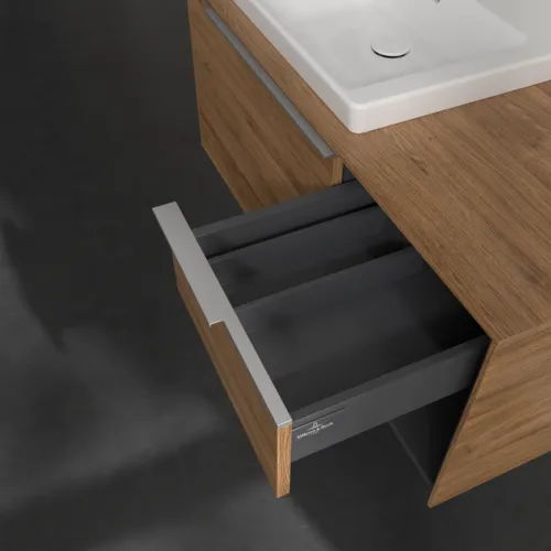 Bild von VILLEROY BOCH Subway 3.0 Waschbeckenunterschrank, 2 Auszüge, 1001 x 423 x 516 mm, Kansas Oak / Kansas Oak #C57200RH