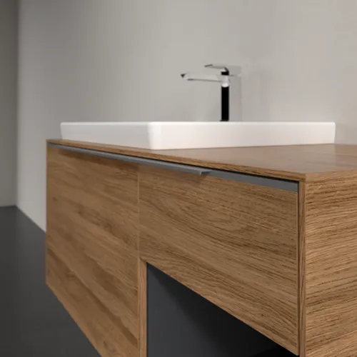 Bild von VILLEROY BOCH Subway 3.0 Waschbeckenunterschrank, 2 Auszüge, 1001 x 423 x 516 mm, Kansas Oak / Kansas Oak #C57200RH