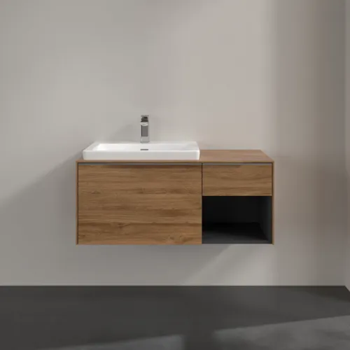 Bild von VILLEROY BOCH Subway 3.0 Waschbeckenunterschrank, 2 Auszüge, 1001 x 423 x 516 mm, Kansas Oak / Kansas Oak #C57200RH