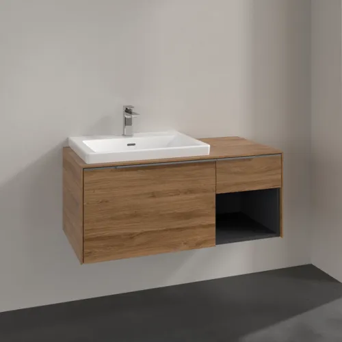 Bild von VILLEROY BOCH Subway 3.0 Waschbeckenunterschrank, 2 Auszüge, 1001 x 423 x 516 mm, Kansas Oak / Kansas Oak #C57200RH