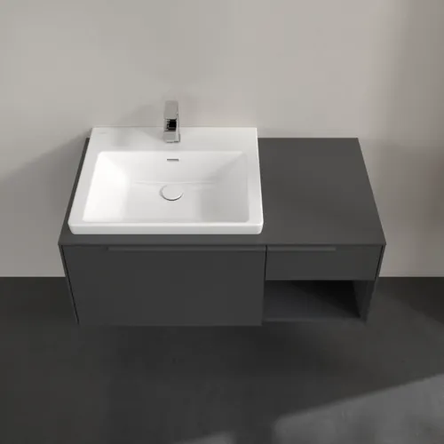 Bild von VILLEROY BOCH Subway 3.0 Waschbeckenunterschrank, 2 Auszüge, 1001 x 423 x 516 mm, Graphite / Graphite #C57202VR