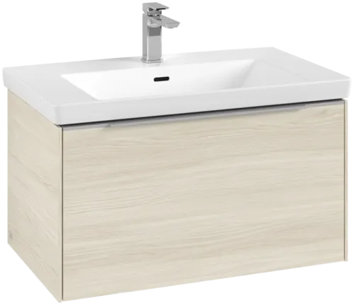 Bild von VILLEROY BOCH Subway 3.0 Waschbeckenunterschrank, mit Beleuchtung, 1 Auszug, 772 x 429 x 478 mm, White Oak #C573L0AA