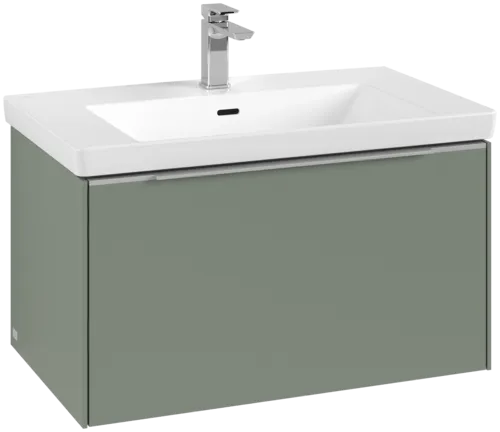Bild von VILLEROY BOCH Subway 3.0 Waschbeckenunterschrank, mit Beleuchtung, 1 Auszug, 772 x 429 x 478 mm, Soft Green #C573L0AF