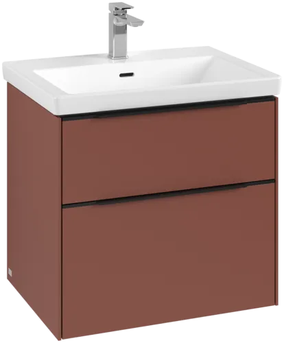 Bild von VILLEROY BOCH Subway 3.0 Waschbeckenunterschrank, 2 Auszüge, 622 x 576 x 478 mm, Wine Red #C57601AH