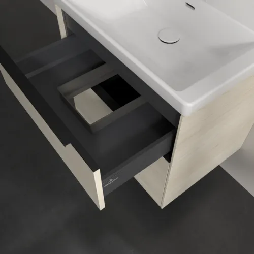 Bild von VILLEROY BOCH Subway 3.0 Waschbeckenunterschrank, 2 Auszüge, 622 x 576 x 478 mm, White Oak #C57601AA