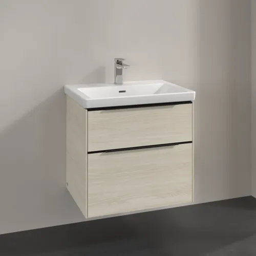 Bild von VILLEROY BOCH Subway 3.0 Waschbeckenunterschrank, 2 Auszüge, 622 x 576 x 478 mm, White Oak #C57601AA