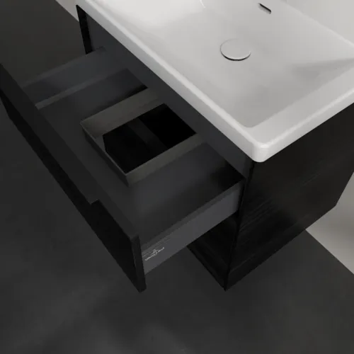 Bild von VILLEROY BOCH Subway 3.0 Waschbeckenunterschrank, 2 Auszüge, 622 x 576 x 478 mm, Black Oak #C57601AB