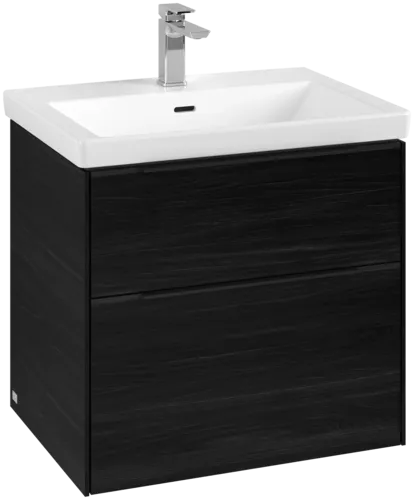 Bild von VILLEROY BOCH Subway 3.0 Waschbeckenunterschrank, 2 Auszüge, 622 x 576 x 478 mm, Black Oak #C57601AB