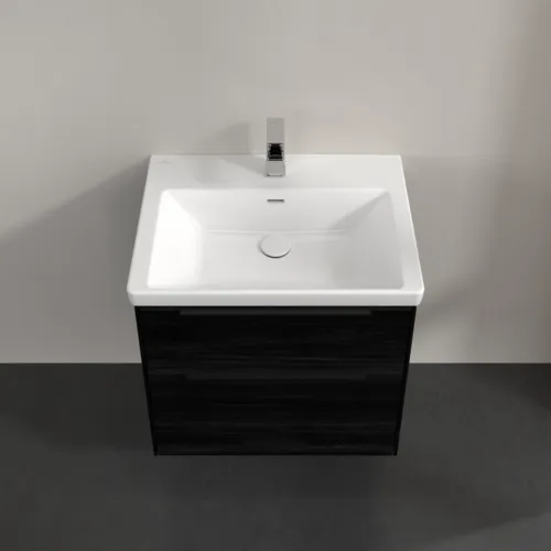 Bild von VILLEROY BOCH Subway 3.0 Waschbeckenunterschrank, 2 Auszüge, 622 x 576 x 478 mm, Black Oak #C57601AB