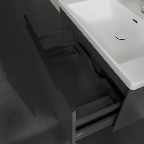 Bild von VILLEROY BOCH Subway 3.0 Waschbeckenunterschrank, 1 Auszug, 772 x 429 x 478 mm, Graphite #C57301VR