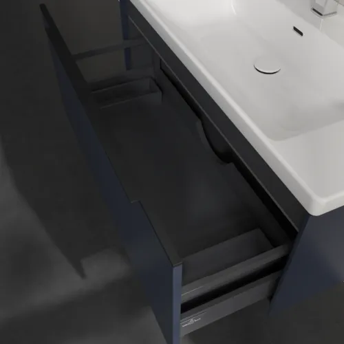 Picture of VILLEROY BOCH Subway 3.0 Vanity unit, with lighting, 1 pull-out compartment, 973 x 429 x 478 mm, Marine Blue #C569L1VQ