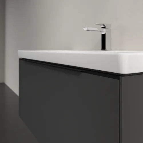 Bild von VILLEROY BOCH Subway 3.0 Waschbeckenunterschrank, mit Beleuchtung, 1 Auszug, 973 x 429 x 478 mm, Graphite #C569L1VR