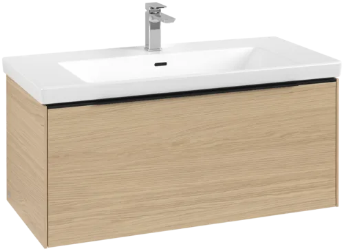 Bild von VILLEROY BOCH Subway 3.0 Waschbeckenunterschrank, mit Beleuchtung, 1 Auszug, 973 x 429 x 478 mm, Nordic Oak #C569L1VJ