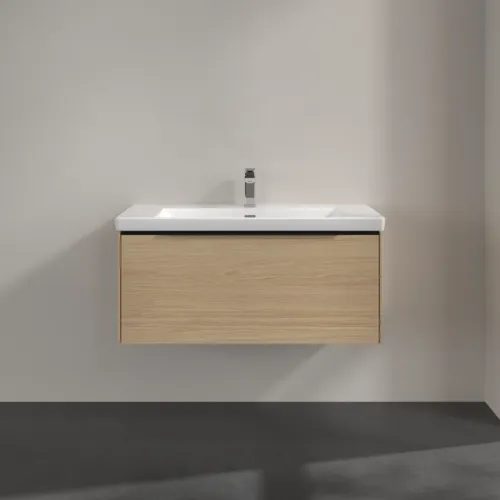 Bild von VILLEROY BOCH Subway 3.0 Waschbeckenunterschrank, mit Beleuchtung, 1 Auszug, 973 x 429 x 478 mm, Nordic Oak #C569L1VJ