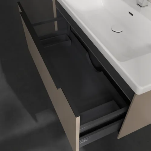 Bild von VILLEROY BOCH Subway 3.0 Waschbeckenunterschrank, mit Beleuchtung, 1 Auszug, 973 x 429 x 478 mm, Taupe #C569L1VM