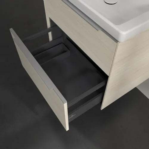 Bild von VILLEROY BOCH Subway 3.0 Waschbeckenunterschrank, 2 Auszüge, 622 x 576 x 478 mm, White Oak #C57600AA