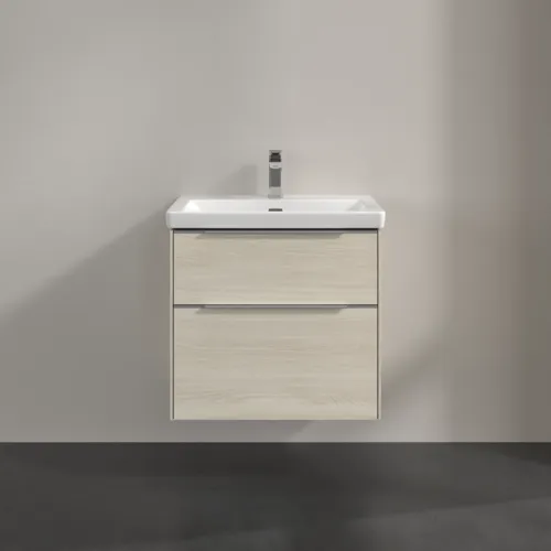 Bild von VILLEROY BOCH Subway 3.0 Waschbeckenunterschrank, 2 Auszüge, 622 x 576 x 478 mm, White Oak #C57600AA