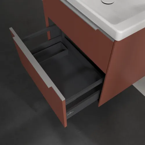 Bild von VILLEROY BOCH Subway 3.0 Waschbeckenunterschrank, 2 Auszüge, 622 x 576 x 478 mm, Wine Red #C57600AH