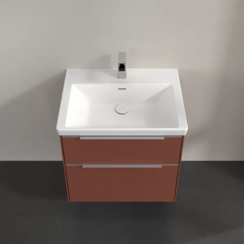 Bild von VILLEROY BOCH Subway 3.0 Waschbeckenunterschrank, 2 Auszüge, 622 x 576 x 478 mm, Wine Red #C57600AH