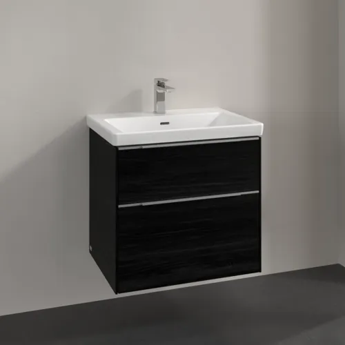 Bild von VILLEROY BOCH Subway 3.0 Waschbeckenunterschrank, 2 Auszüge, 622 x 576 x 478 mm, Black Oak #C57600AB